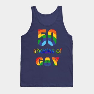 50 Shades Of Gay LGBTQ Queer Support T-Shirt Tank Top